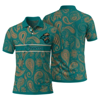 Coastal Carolina Chanticleers Polo Shirt Personalized Paisley Band Green Fashion Forward