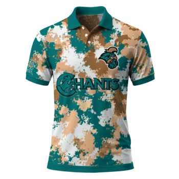 Coastal Carolina Chanticleers Polo Shirt Personalized Pixel Camo Green Best Selling