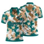Coastal Carolina Chanticleers Polo Shirt Personalized Pixel Camo Green Best Selling