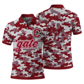 Colgate Raiders Polo Shirt Custom Camo Band Maroon Fashion Forward