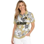 Colorado Buffaloes Polo Shirt Customized Pixel Camo Gold Best Selling