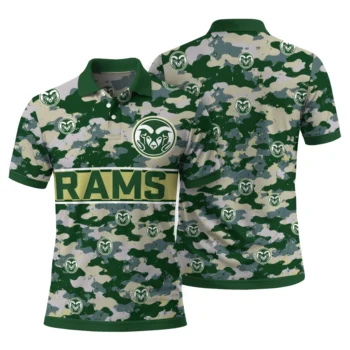 Colorado State Rams Polo Shirt Personalized Camo Band Green Fashion Forward
