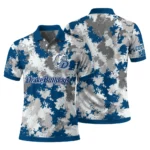 Drake Bulldogs Polo Shirt Custom Pixel Camo Blue Best Selling