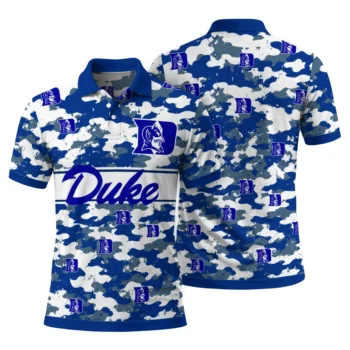 Duke Blue Devils Polo Shirt Personalized Camo Band Blue Fashion Forward