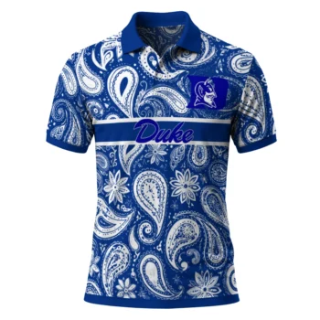 Duke Blue Devils Polo Shirt Personalized Paisley Band Blue Best Selling