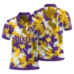 East Carolina Pirates Polo Shirt Customized Pixel Camo Purple Best Selling
