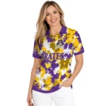 East Carolina Pirates Polo Shirt Customized Pixel Camo Purple Best Selling