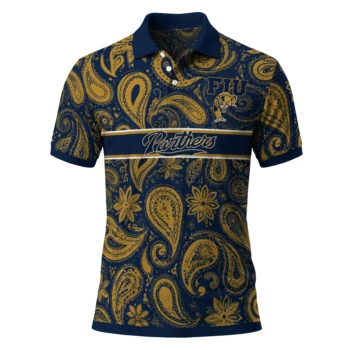 Fiu Panthers Polo Shirt Personalized Paisley Band Blue Best Selling