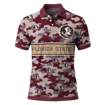 Florida State Seminoles Polo Shirt Customized Camo Band Garnet Best Selling