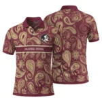 Florida State Seminoles Polo Shirt Customized Paisley Band Garnet Best Selling