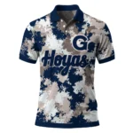 Georgetown Hoyas Polo Shirt Customized Pixel Camo Blue Best Selling