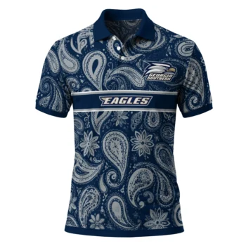 Georgia Southern Eagles Polo Shirt Custom Paisley Band Blue Best Selling