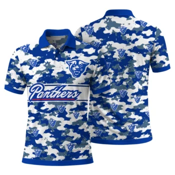 Georgia State Panthers Polo Shirt Customized Camo Band Blue Fashion Forward