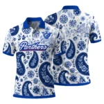Georgia State Panthers Polo Shirt Customized Paisley Florals Blue White Best Selling