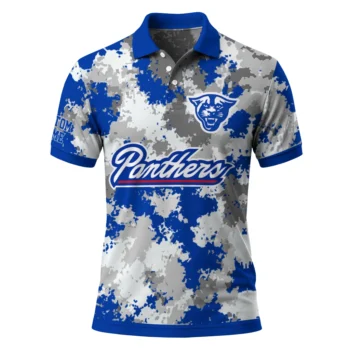 Georgia State Panthers Polo Shirt Customized Pixel Camo Blue Best Selling