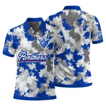 Georgia State Panthers Polo Shirt Customized Pixel Camo Blue Fashion Forward