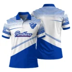 Georgia State Panthers Polo Shirt Customized Slanted Stripes Blue White Best Selling