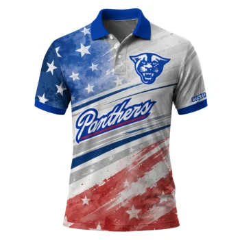 Georgia State Panthers Polo Shirt Customized Star Stripes Red Blue Best Selling