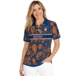Houston Astros Polo Shirt Custom Paisley Band Blue Best Selling