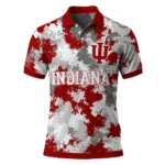 Indiana Hoosiers Polo Shirt Personalized Pixel Camo Red Best Selling