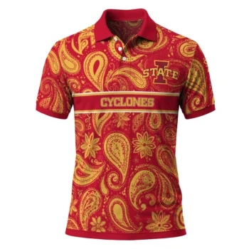 Iowa State Cyclones Polo Shirt Custom Paisley Band Red Best Selling