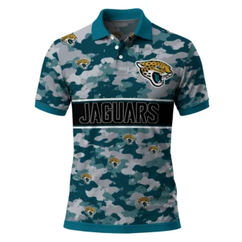 Jacksonville Jaguars Polo Shirt Customized Camo Band Teal Best Selling