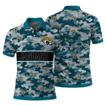 Jacksonville Jaguars Polo Shirt Customized Camo Band Teal Fashion Forward