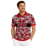 Jacksonville State Gamecocks Polo Shirt Custom Camo Band Red Best Selling