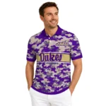 James Madison Dukes Polo Shirt Customized Camo Band Purple Best Selling