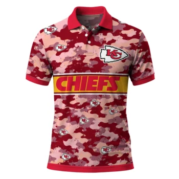 Kansas City Chiefs Polo Shirt Personalized Camo Band Red Best Selling