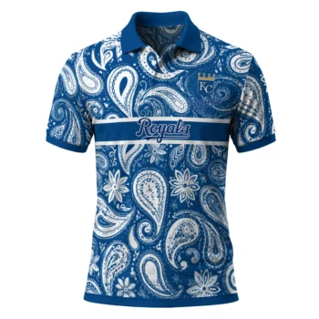 Kansas City Royals Polo Shirt Customized Paisley Band Royal Blue Best Selling