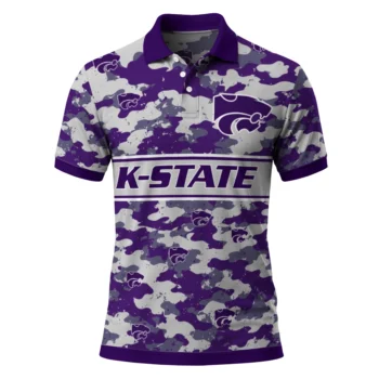 Kansas State Wildcats Polo Shirt Customized Camo Band Purple Best Selling