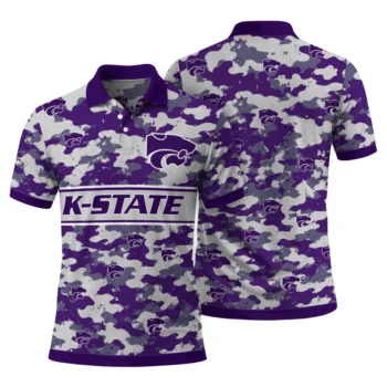 Kansas State Wildcats Polo Shirt Customized Camo Band Purple Fashion Forward