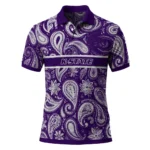 Kansas State Wildcats Polo Shirt Customized Paisley Band Purple Best Selling