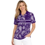 Kansas State Wildcats Polo Shirt Customized Paisley Band Purple Best Selling