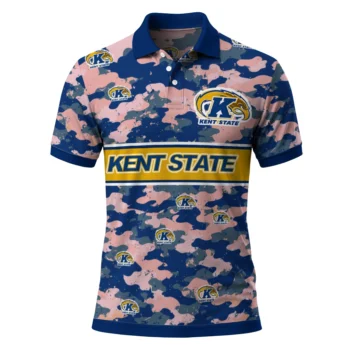 Kent State Golden Flashes Polo Shirt Custom Camo Band Navy Blue Best Selling