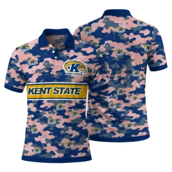 Kent State Golden Flashes Polo Shirt Custom Camo Band Navy Blue Fashion Forward