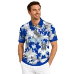 Kentucky Wildcats Polo Shirt Custom Pixel Camo Blue Best Selling