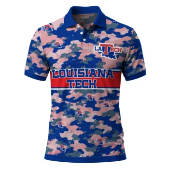 La Tech Polo Shirt Personalized Camo Band Blue Best Selling