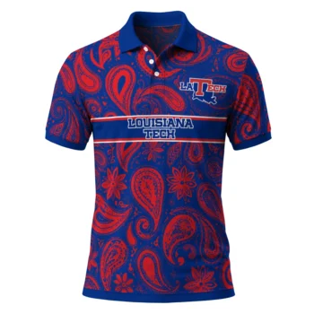 La Tech Polo Shirt Personalized Paisley Band Blue Best Selling