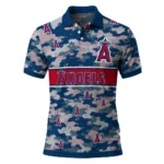 Los Angeles Angels Polo Shirt Personalized Camo Band Blue Best Selling