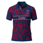 Los Angeles Angels Polo Shirt Personalized Paisley Band Blue Best Selling
