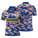 Los Angeles Rams Polo Shirt Personalized Camo Band Blue Best Selling