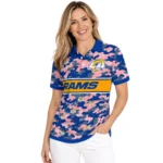 Los Angeles Rams Polo Shirt Personalized Camo Band Blue Best Selling