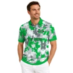 Marshall Thundering Herd Polo Shirt Custom Pixel Camo Green Best Selling