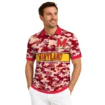 Maryland Terrapins Polo Shirt Customized Camo Band Red Best Selling