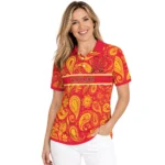 Maryland Terrapins Polo Shirt Customized Paisley Band Red Best Selling