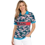 Miami Marlins Polo Shirt Customized Camo Band Blue Best Selling
