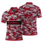 Miami Redhawks Polo Shirt Customized Camo Band Red Best Selling