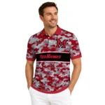 Miami Redhawks Polo Shirt Customized Camo Band Red Best Selling